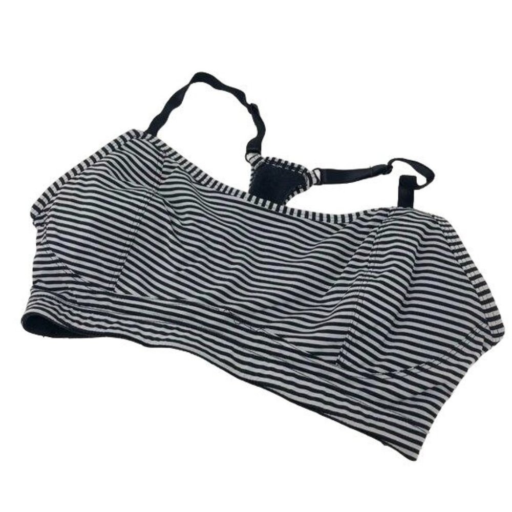 MOTHERHOOD INTIMATES Striped Maternity Sports Bra Size Medium